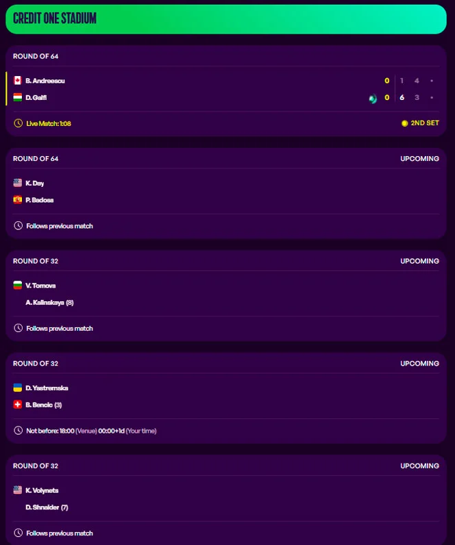wta charleston partidos martes31 marzo 2026