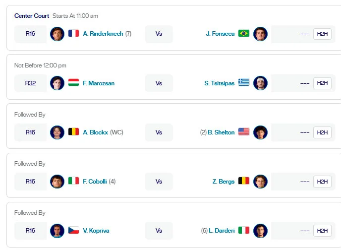 atp munich partidos miercoles15 abril 2026 tiroalpalo