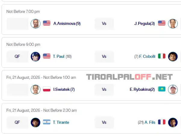 atp cincinnati jueves20 agosto 2026 tiroalpalo