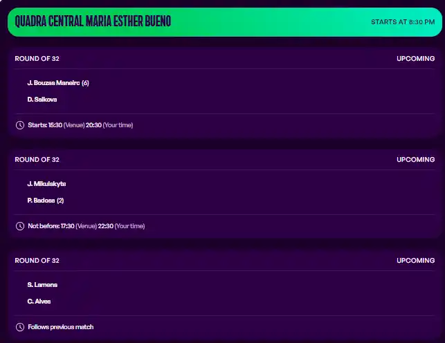 wta sao paulo lunes14 septiembre 2026